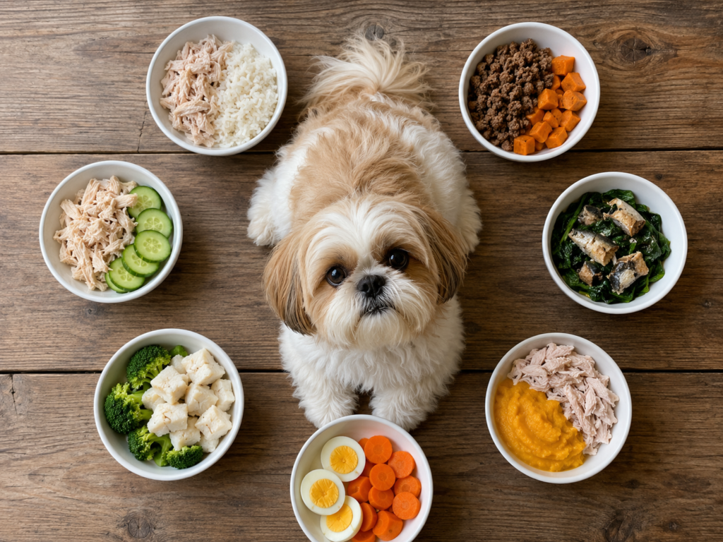 cardápio semanal comida natural para shih tzu adulto