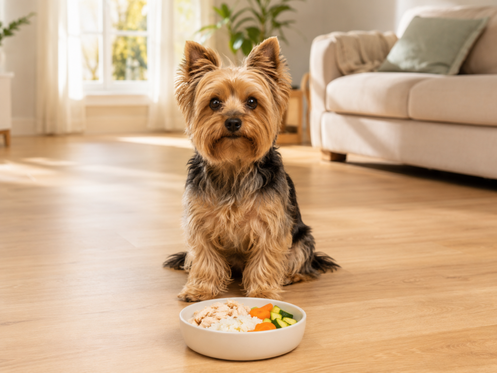 quantas vezes ao dia alimentar yorkshire terrier adulto