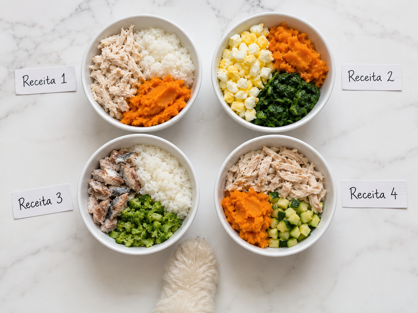 receitas caseiras de ração natural para poodle filhote