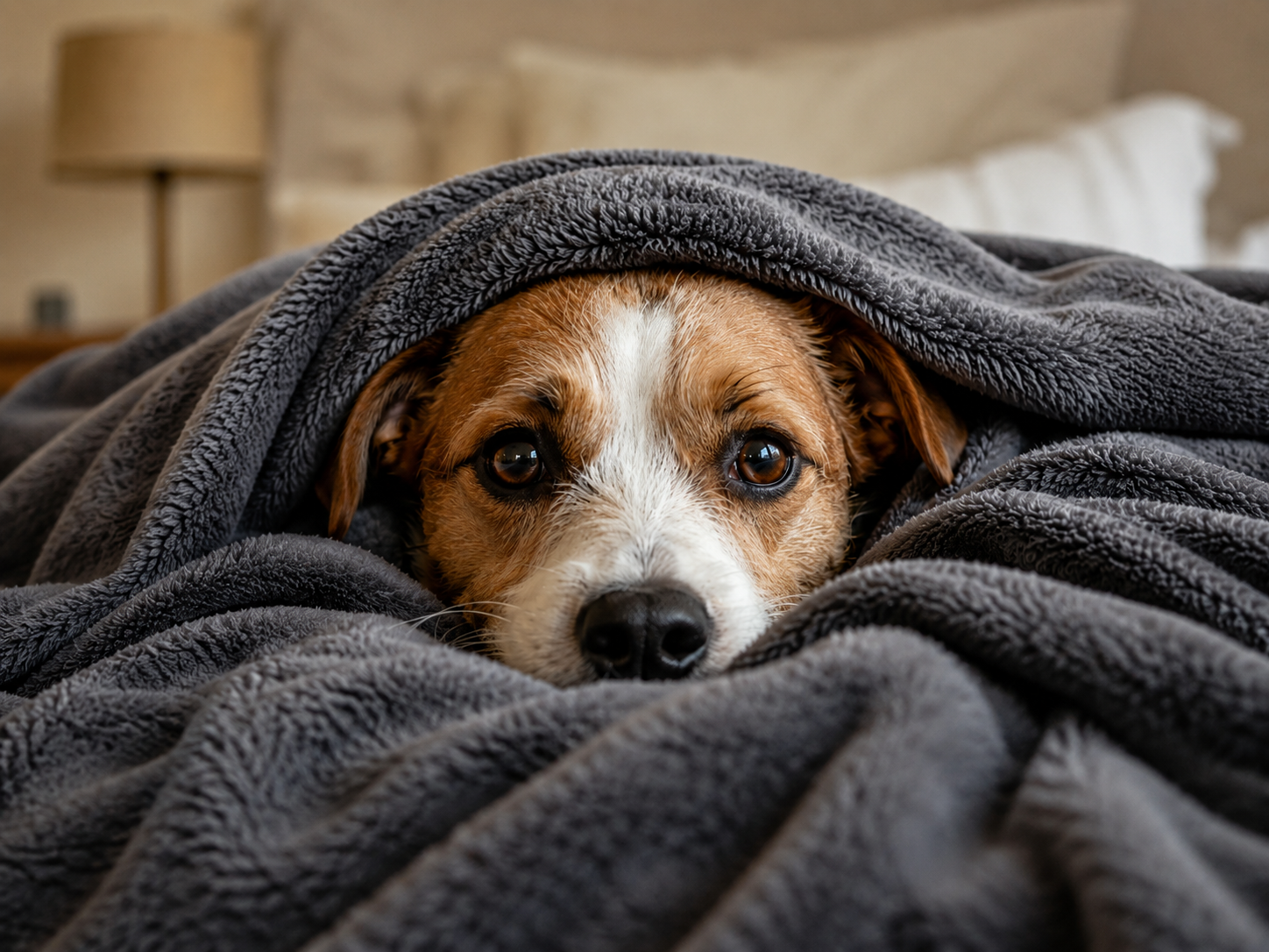 cachorro de raça pequena com problema de articulação descansando